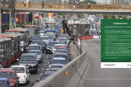 Municipalidad de La Molina solicita suspensi�n de obra en av. Javier Prado
