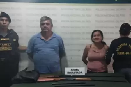 Dos detenidos por tenencia de armas artesanales en Iquitos
