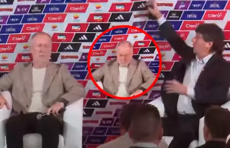 Incidente en vivo interrumpi� la presentaci�n oficial del nuevo DT.