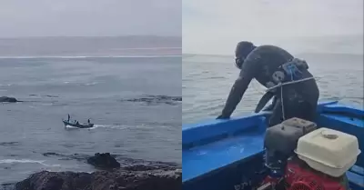 B�squeda de uno de los desaparecidos en mar de Arequipa continu�.