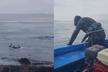 B�squeda de uno de los desaparecidos en mar de Arequipa continu�.