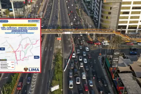 Invermet responde ante quejas por tr�fico en Javier Prado Este.