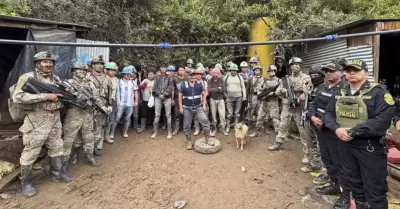 CUPAZ logr� rescatar a 29 mineros secuestrados en mina Sanone.