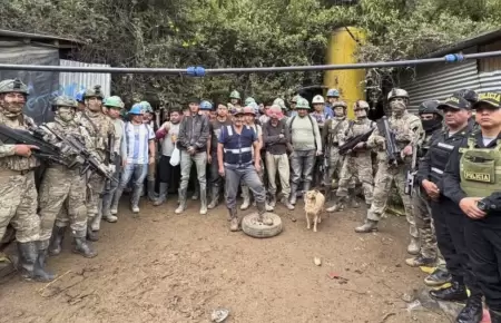 CUPAZ logr� rescatar a 29 mineros secuestrados en mina Sanone.