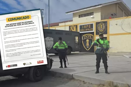 INPE reporta fallecimiento de interno tras enfrentamiento con otro reo