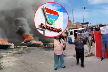 Protestas contra privatizaci�n de Petroper� producen bloqueo en carretera en Tal