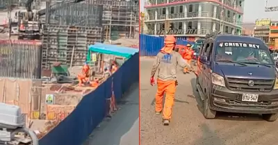 Vecinos reportaron fuerte explosi�n en obras de la Av. Wiesse.