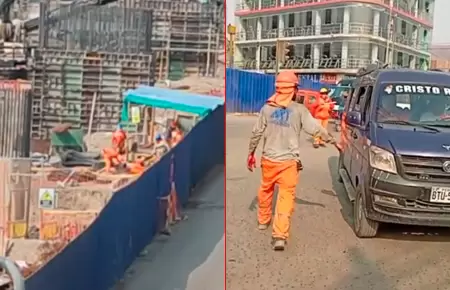 Vecinos reportaron fuerte explosi�n en obras de la Av. Wiesse.