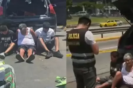 Capturan a tres presuntos ladrones de autopartes en la V�a Expresa.
