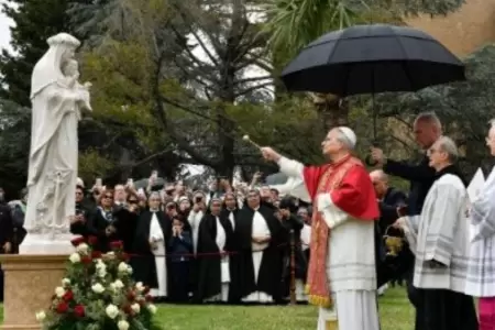Papa Le�n XIV inaugur� estatua de Santa Rosa de Lima