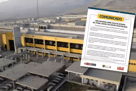 Interno de penal Anc�n I fuga de hospital de Puente Piedra