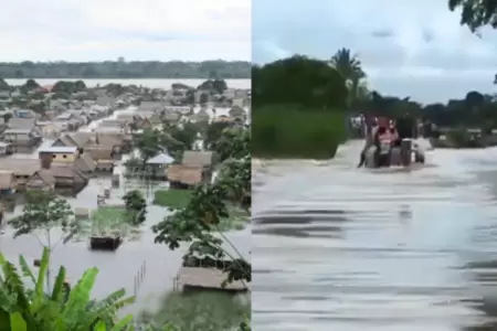 �Alerta en Moyobamba! Viviendas inundadas tras desborde del R�o Mayo.