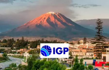 IGP alerta sobre descenso at�pico de lodo volc�nico en volc�n Misti.