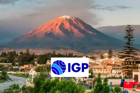 IGP alerta sobre descenso at�pico de lodo volc�nico en volc�n Misti.