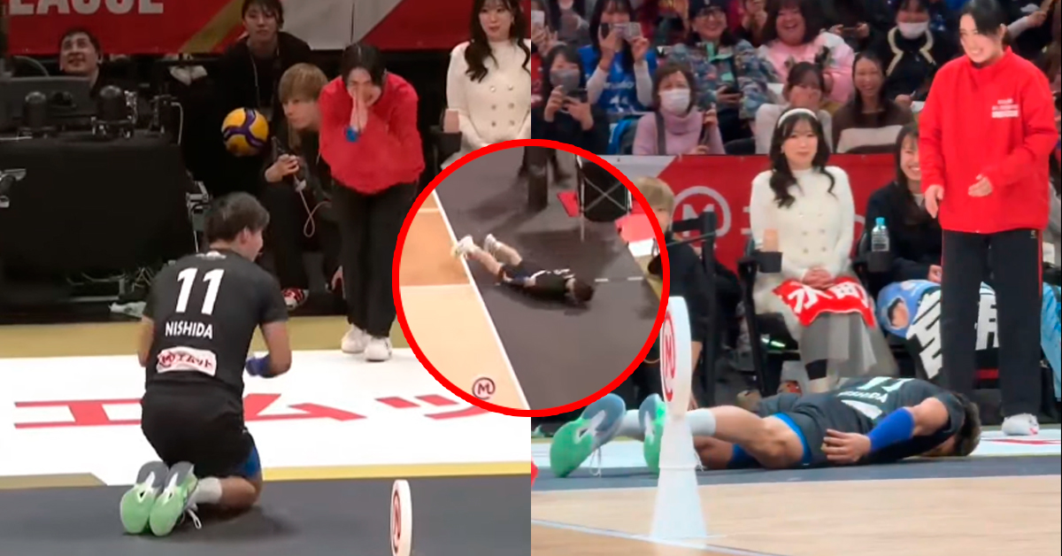 Voleibolista japonés sorprende con insólita forma de pedir disculpa tras un pelotazo accidental