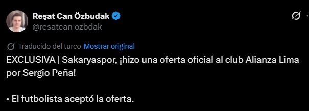 Sergio Pe�a jugar�a en el f�tbol turco.