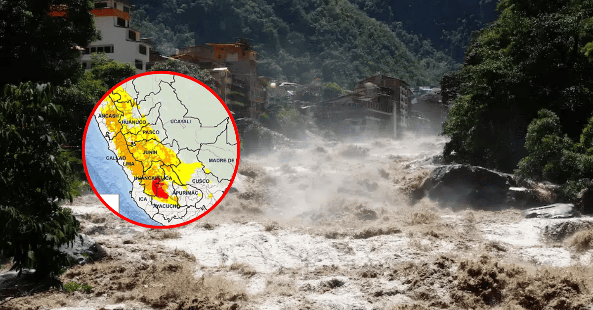 Más de 30 provincias del Perú en ALERTA ROJA ante posible activación de quebradas por lluvias intensas