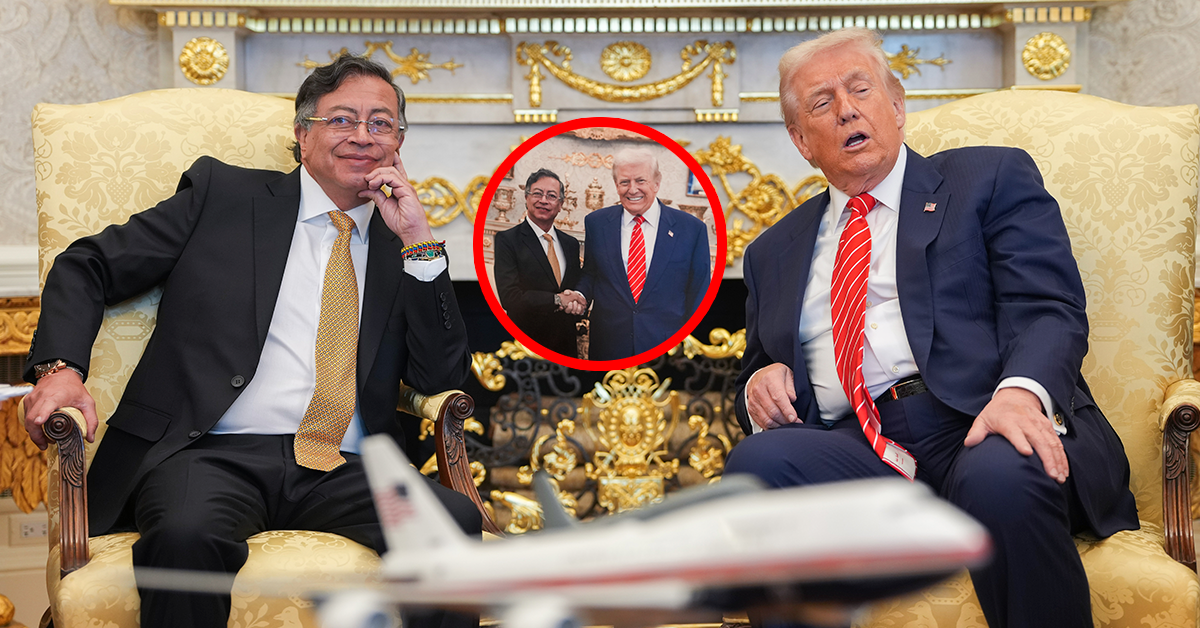 Donald Trump y Gustavo Petro estrechan machos tras reunión bilateral en la Casa Blanca