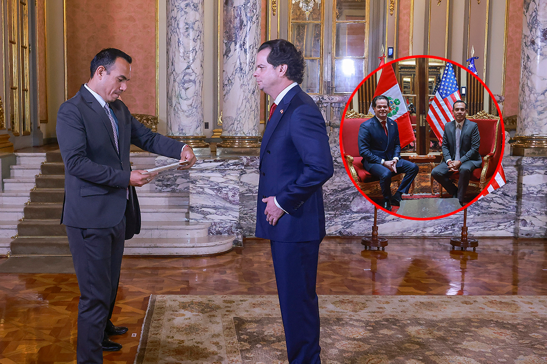 Entrega de credenciales del nuevo embajador de Estados Unidos en Perú.
