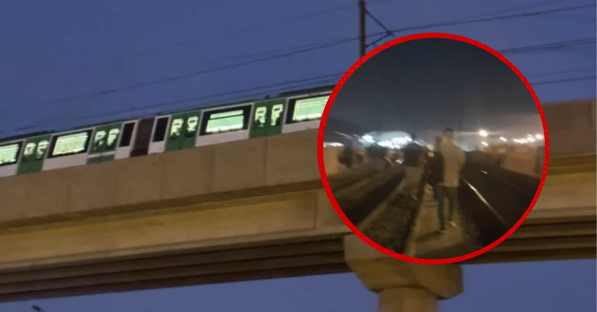 Línea 1 del Metro: Usuarios descienden de vagones y caminan por vías del tren por falla técnica