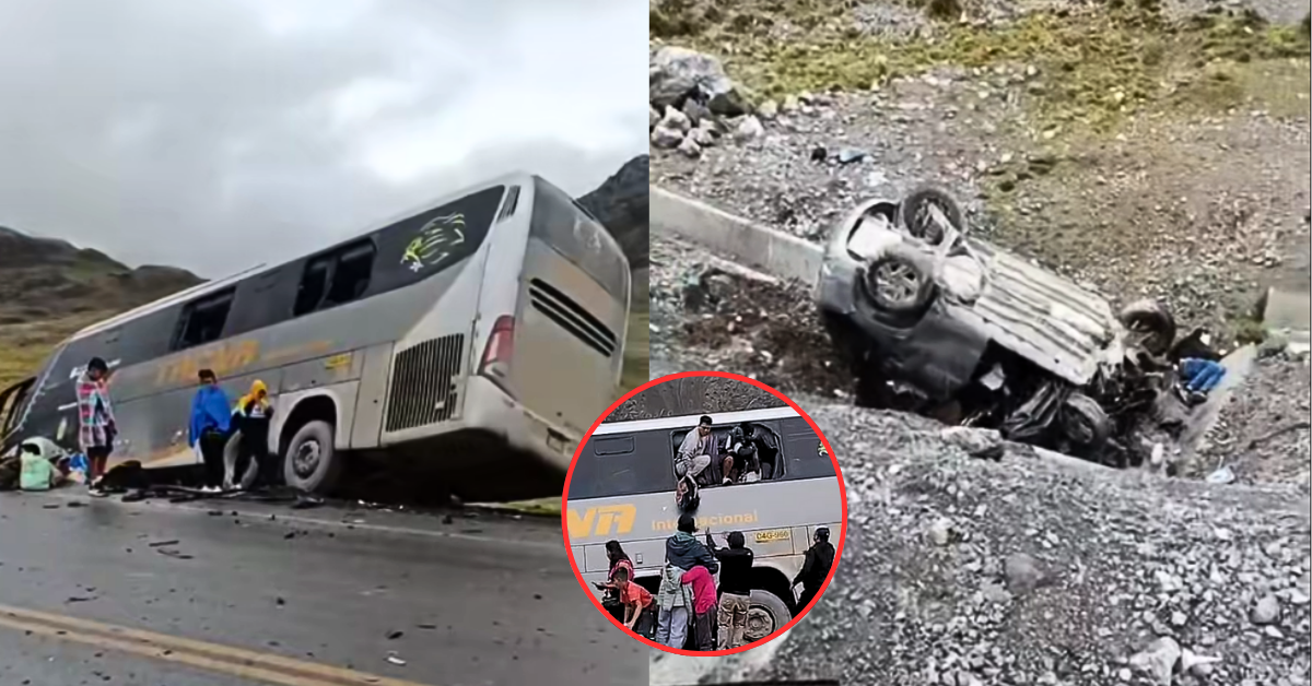 Accidente mortal en Pasco: Choque entre bus y camioneta deja cuatro fallecidos en carretera