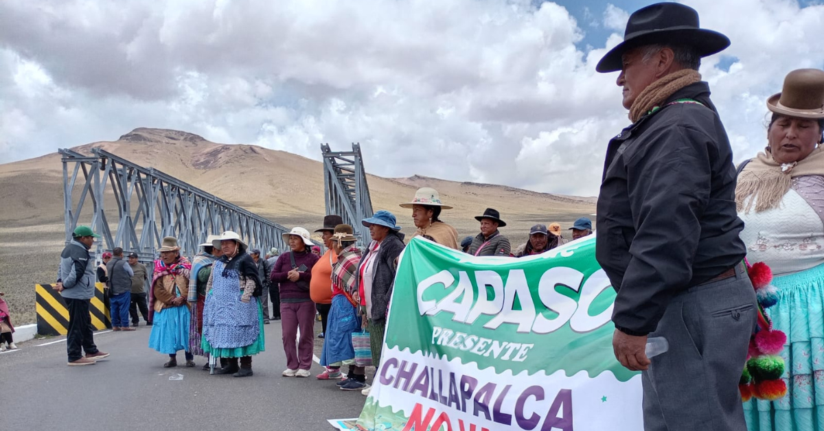 Tarata: Manifestantes bloquean de manera temporal acceso al penal de Challapalca