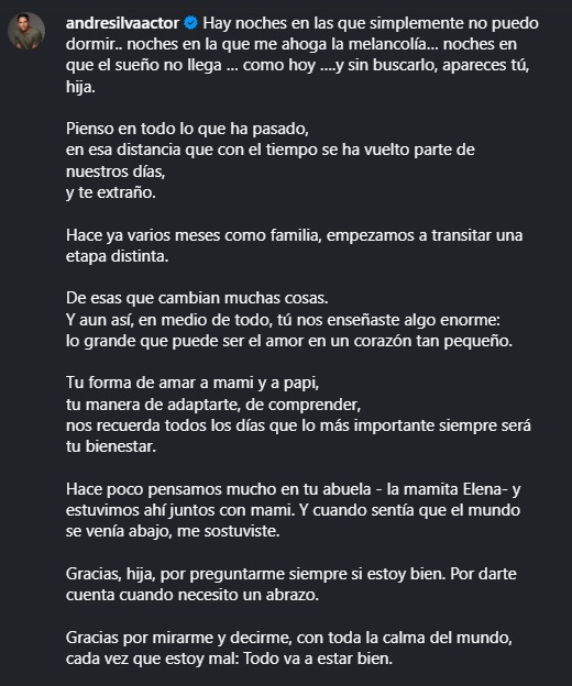 �Andr� Silva se separ� de su esposa?