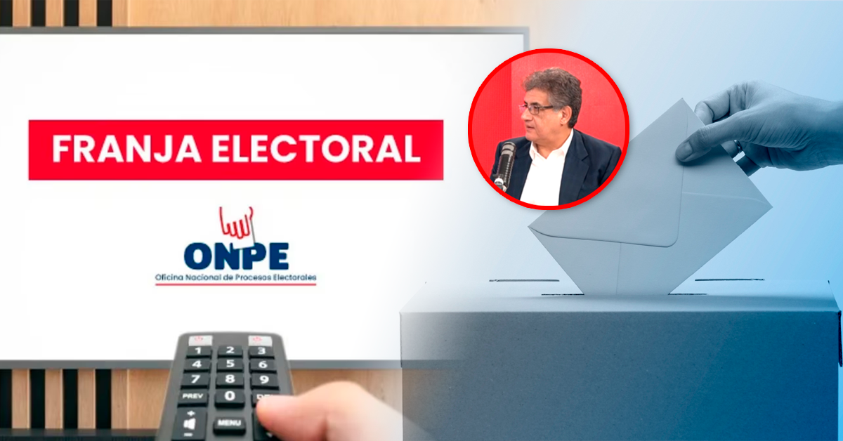 Juan Sheput a favor de la franja electoral: "Hay partidos que lo ven como un negocio"