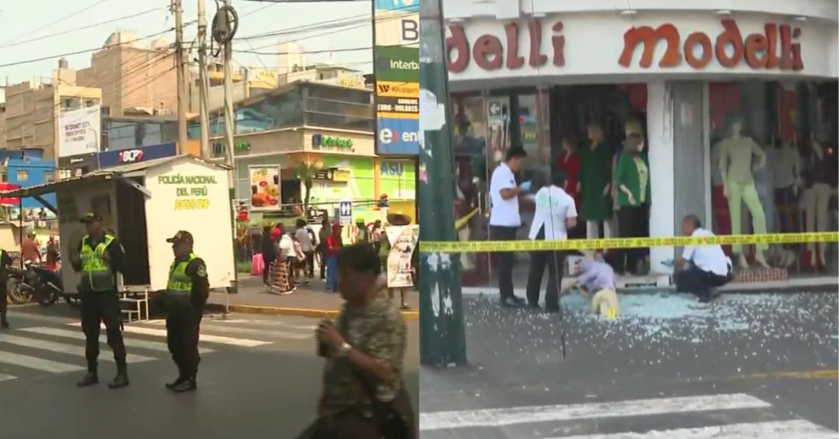 Terror en La Victoria: Desconocidos atacan tienda frente al centro comercial Cánepa en Gamarra