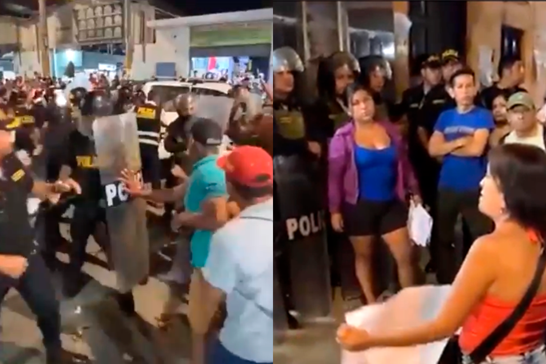 Vecinos realizaron plant�n frente a comisar�a e intentaron agredir al presunto responsable del asesinato.