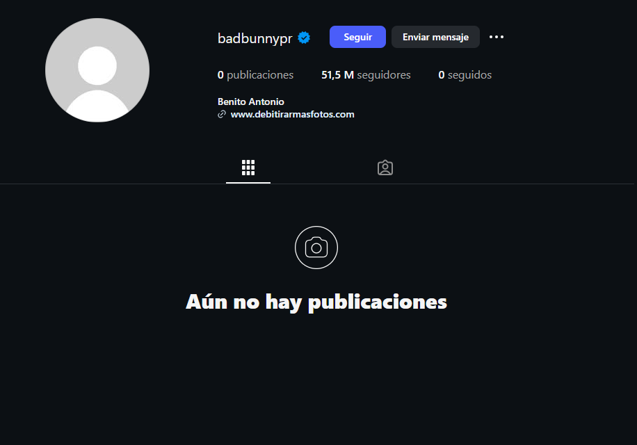 Bad Bunny decidi� borrar sus publicaciones