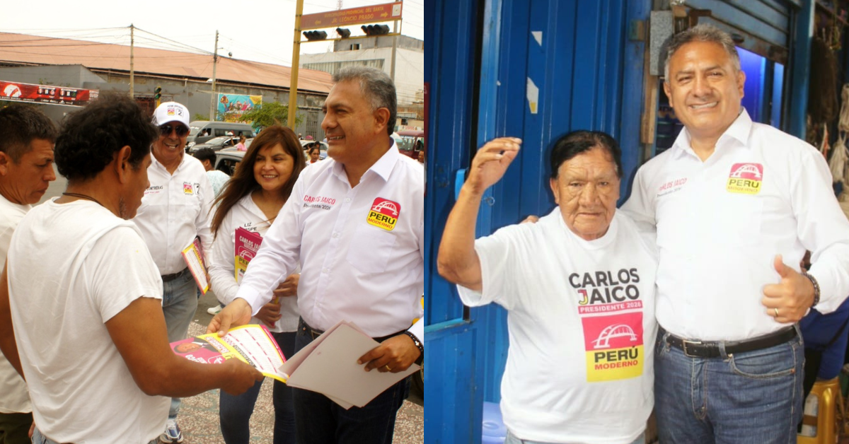 Carlos Jaico regresa a su ciudad natal Chimbote junto a su plancha presidencial y recibe el respaldo ciudadano