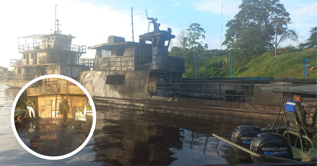Tragedia en Iquitos: Autoridades realizan inspección tras explosión de embarcación que transportaba combustible