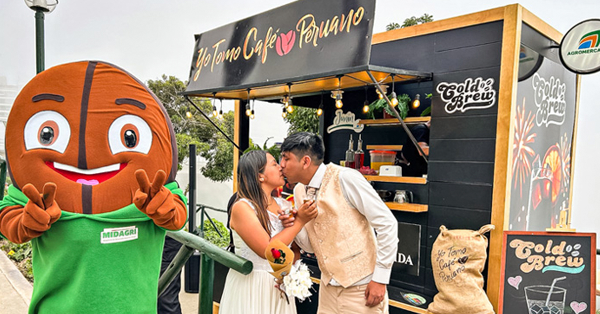 Por el Día de la Amistad y San Valentín: MIDAGRI degustará 1 000 tazas de café este 14 de febrero en el Parque del Amor