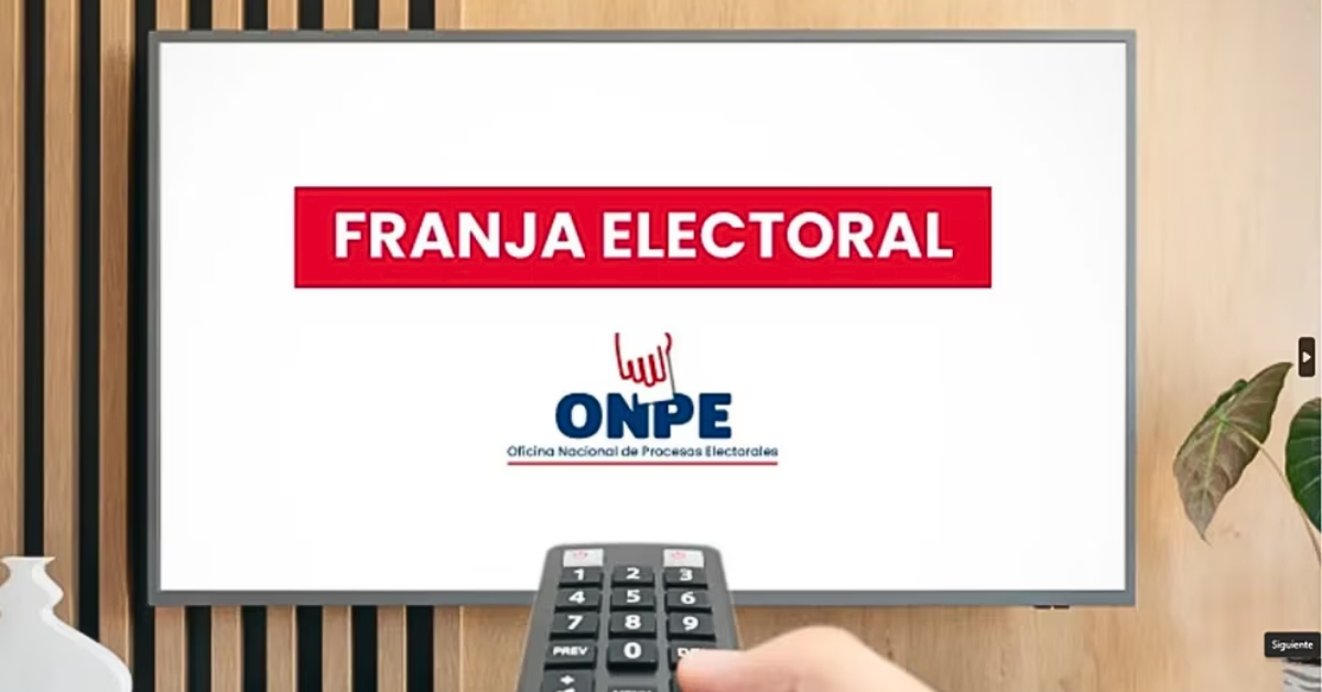 Elecciones 2026: ONPE recuerda que partidos pol�ticos no acceder�n a propaganda electoral si renuncian a franja.