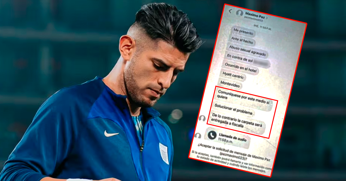Carlos Zambrano recibió mensajes extorsivos al mismo tiempo que la denuncia por abuso sexual, señala su abogado