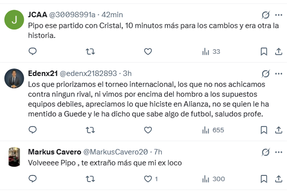 Hinchas de Alianza Lima pidieron el retorno de 'Pipo' Gorosito