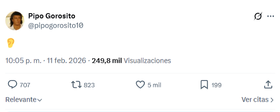 Publicaci�n de 'Pipo' Gorosito tras la eliminaci�n de Alianza Lima de la Libertadores