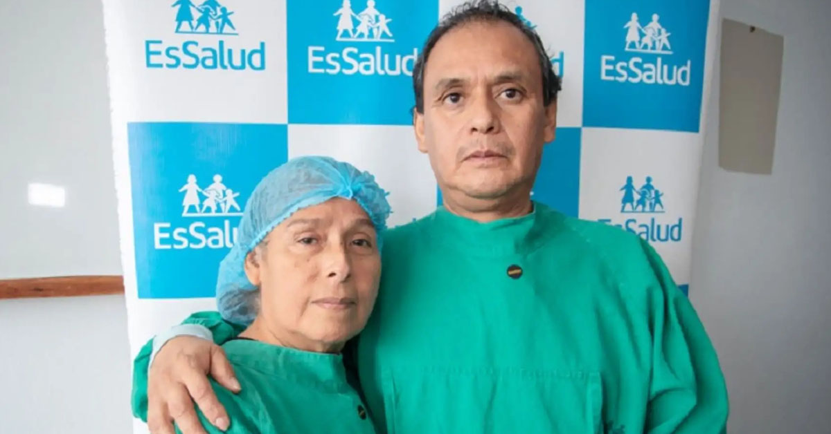 Prueba de amor en San Valentín: Hombre donó riñón a su esposa en el primer trasplante renal mixto del Perú