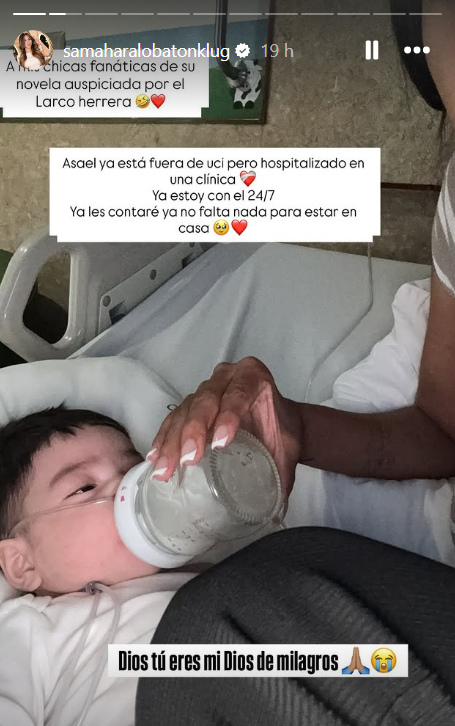 Hijo de Samahara se recupera