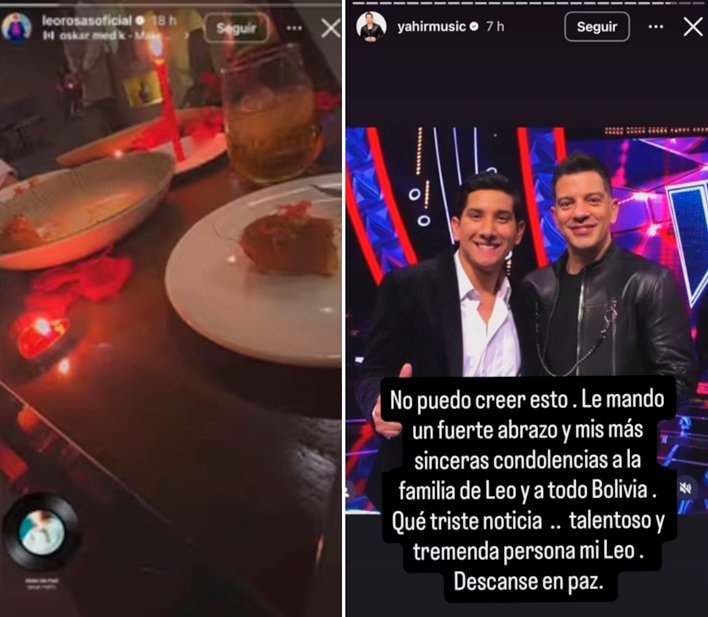 �ltima publicaci�n de Leo Rosas. / Yahir, el mentor de Leo en el reality show, le da el �ltimo adi�s.