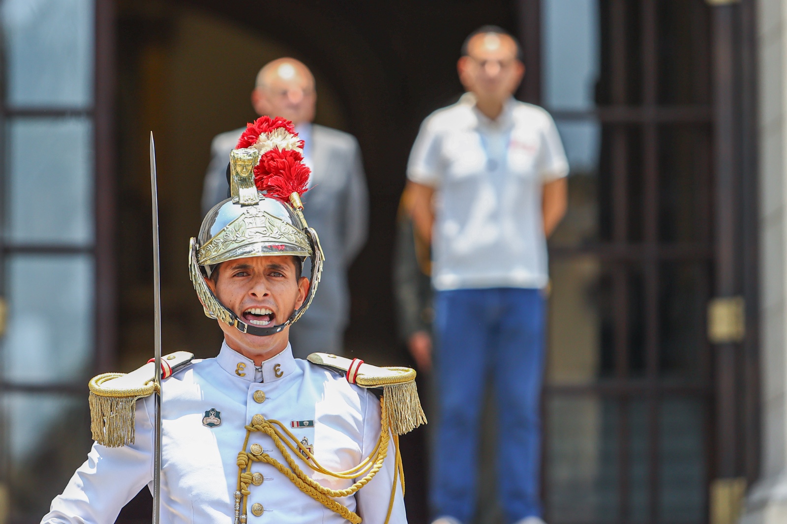 Este fue el último cambio de guardia que presenció el expresidente José Jerí.