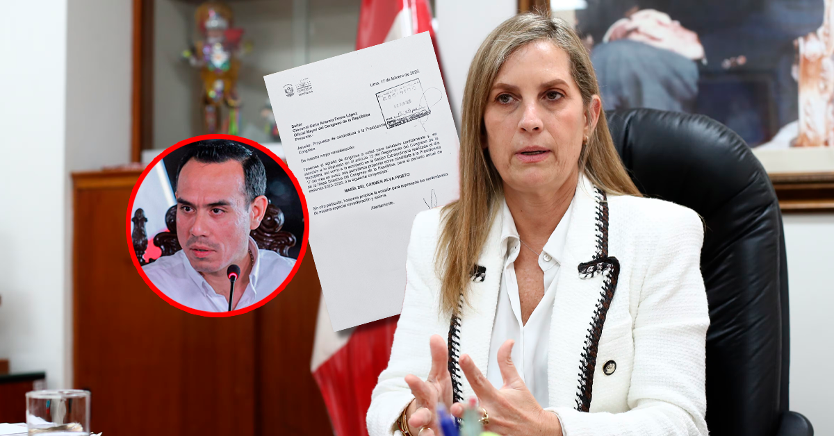 María del Carmen Alva es propuesta oficialmente como candidata para reemplazar a José Jerí