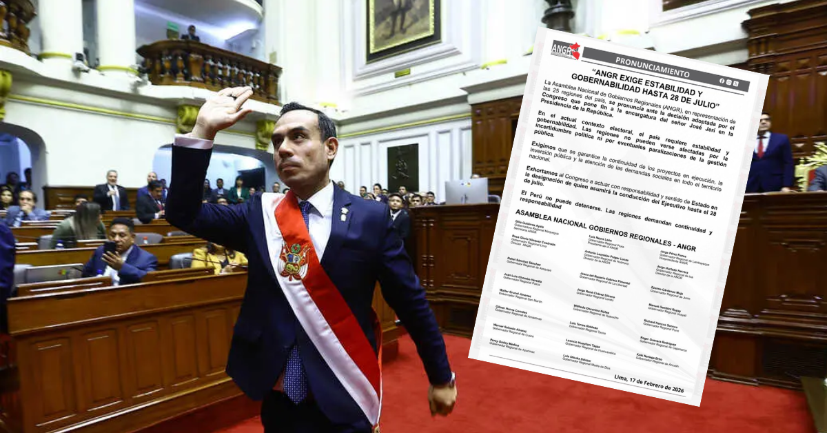 ANGR exige estabilidad y gobernabilidad hasta 28 de julio tras censura de José Jerí