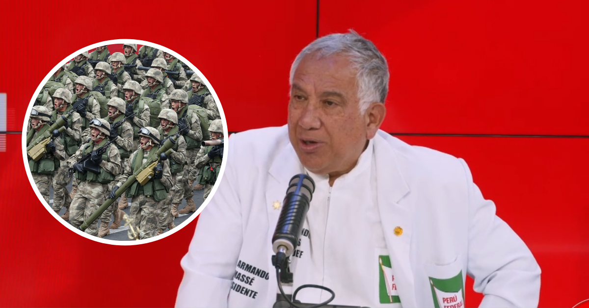 Armando Massé lideraría la lucha contra la inseguridad: "Me sumaría como presidente de la FF.AA."