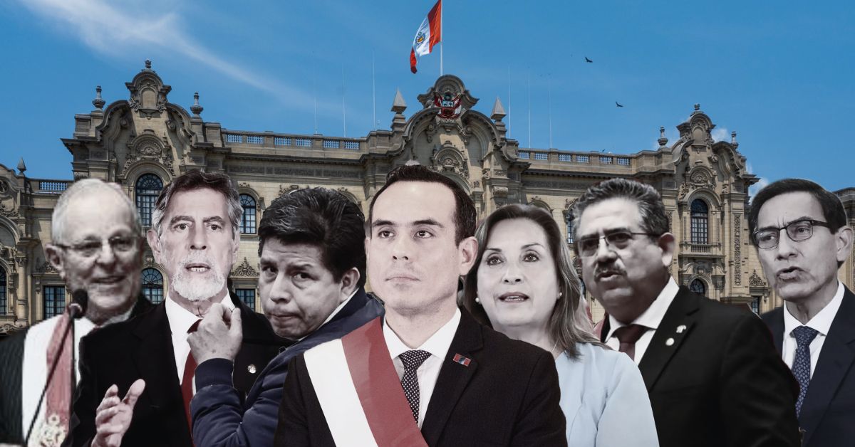 José Jerí fue destituido y tendremos un octavo presidente en 10 años: Conoce a los 7 que lo antecedieron