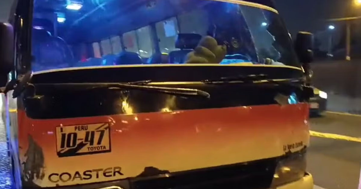 Nuevo atentado contra el transporte público: Chofer de 'La Estrella' resultó herido tras ser baleado por extorsionadores