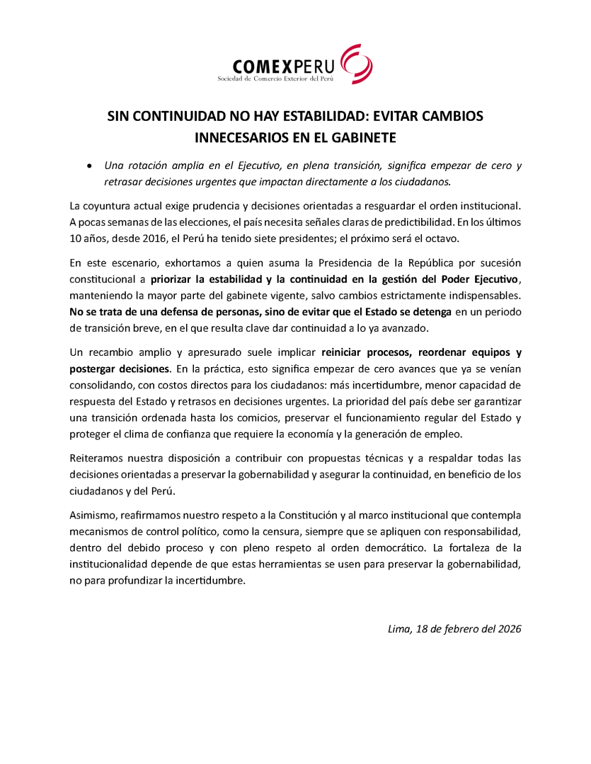 Comunicado.