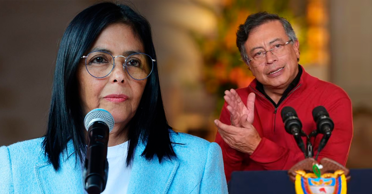 Delcy Rodríguez y Gustavo Petro acuerdan reunirse "próximamente" tras conversación telefónica