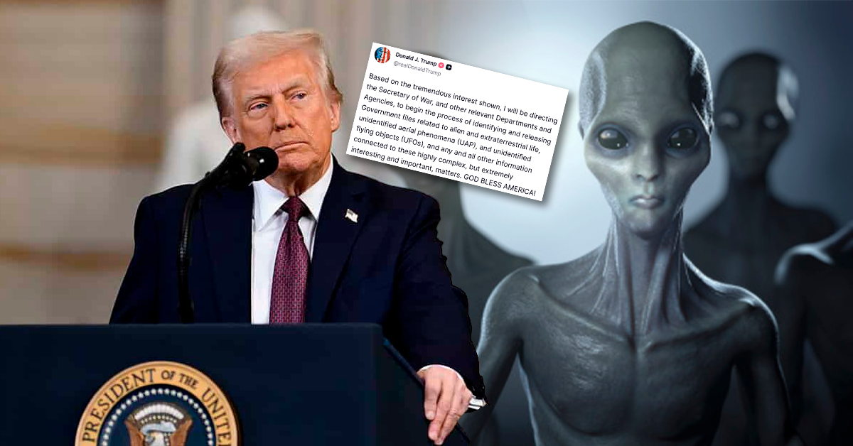 Donald Trump anuncia que mandará a liberar archivos gubernamentales sobre ovnis y vida alienígena